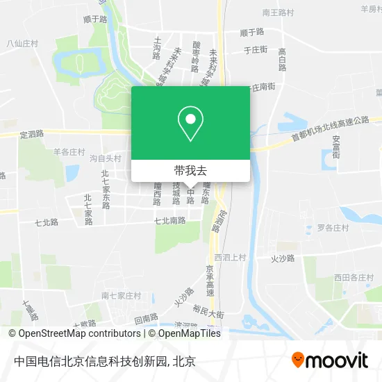 中国电信北京信息科技创新园地图