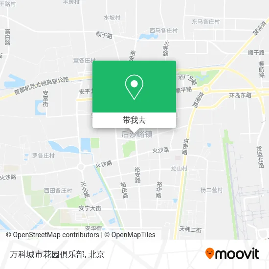 万科城市花园俱乐部地图