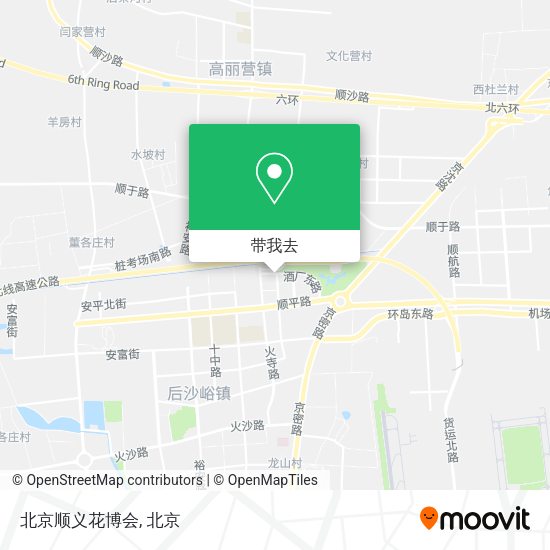 北京顺义花博会地图