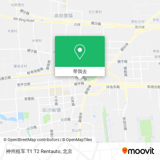 神州租车 T1 T2 Rentauto地图