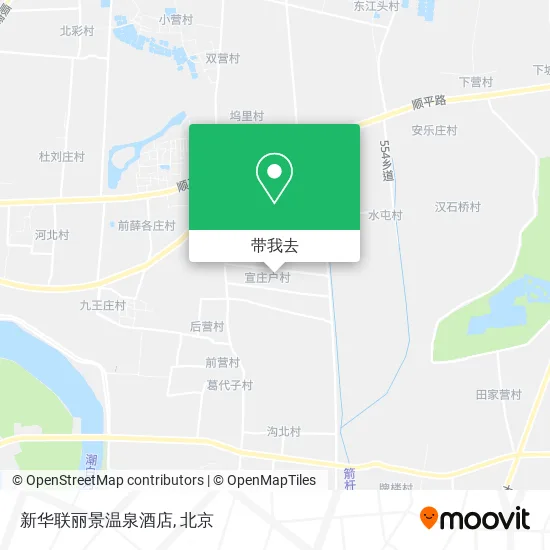 新华联丽景温泉酒店地图