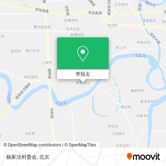 杨家洼村委会地图