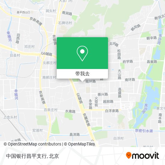 中国银行昌平支行地图