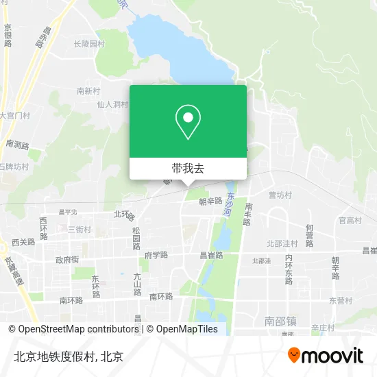 北京地铁度假村地图