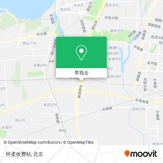 怀柔收费站地图