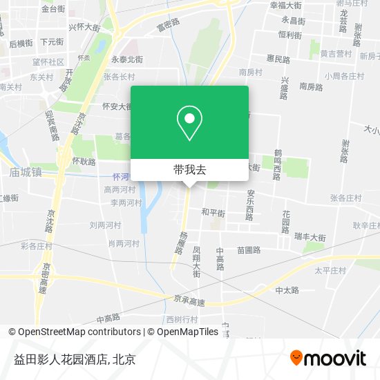益田影人花园酒店地图