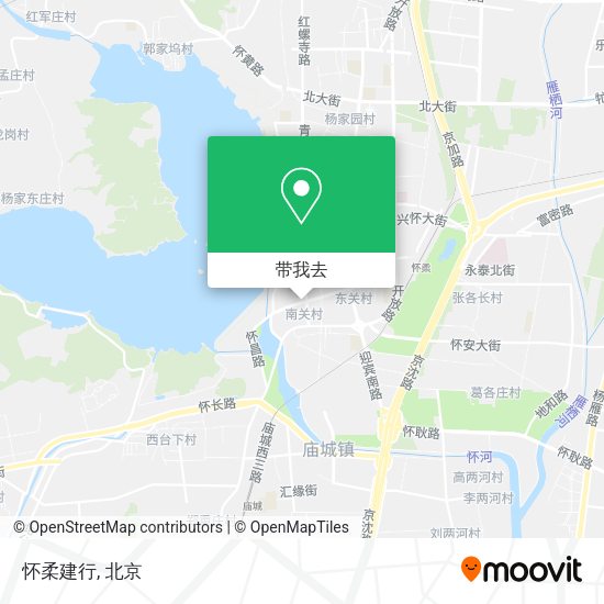 怀柔建行地图