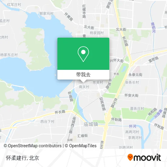 怀柔建行地图