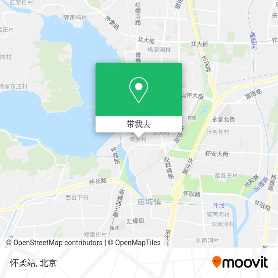 怀柔站地图