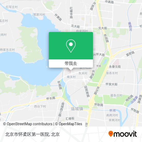 北京市怀柔区第一医院地图