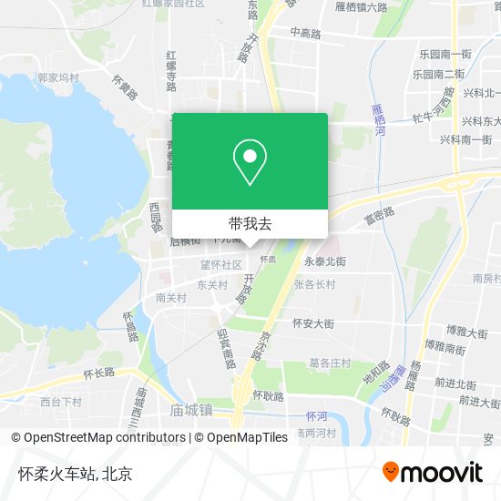 怀柔火车站地图