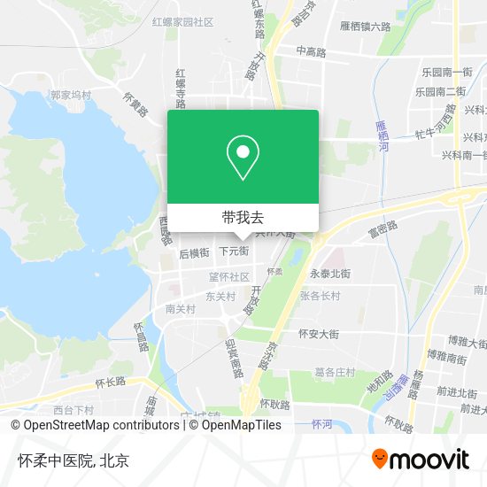 怀柔中医院地图