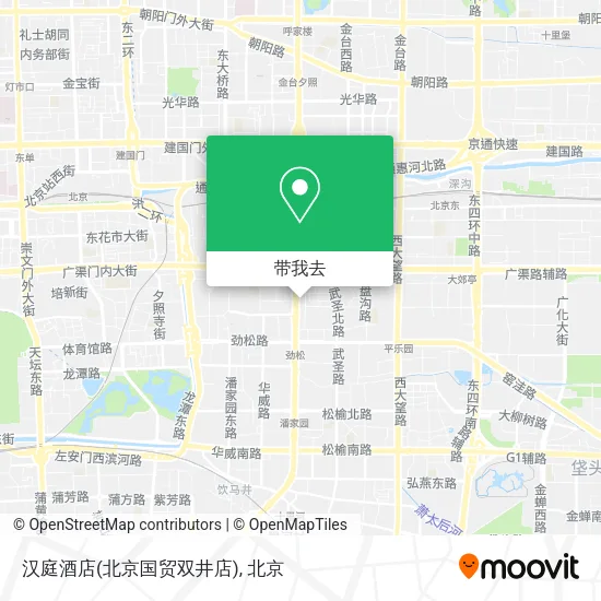 汉庭酒店(北京国贸双井店)地图