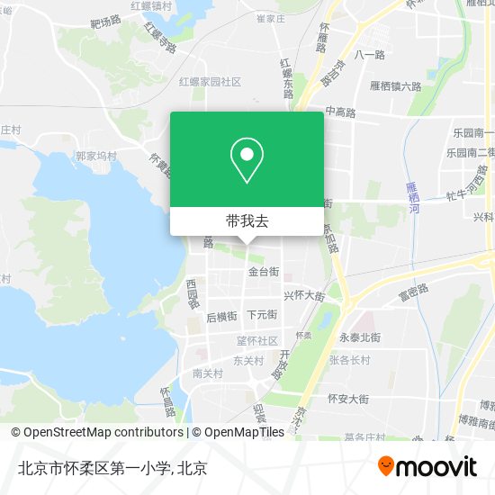 北京市怀柔区第一小学地图