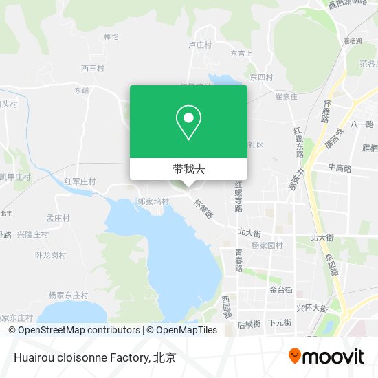 Huairou cloisonne Factory地图