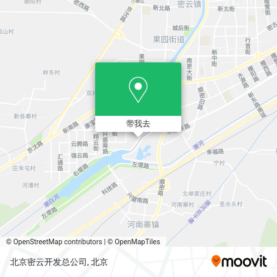 北京密云开发总公司地图