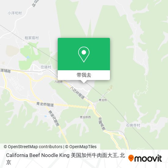 California Beef Noodle King 美国加州牛肉面大王地图