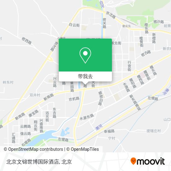 北京文锦世博国际酒店地图