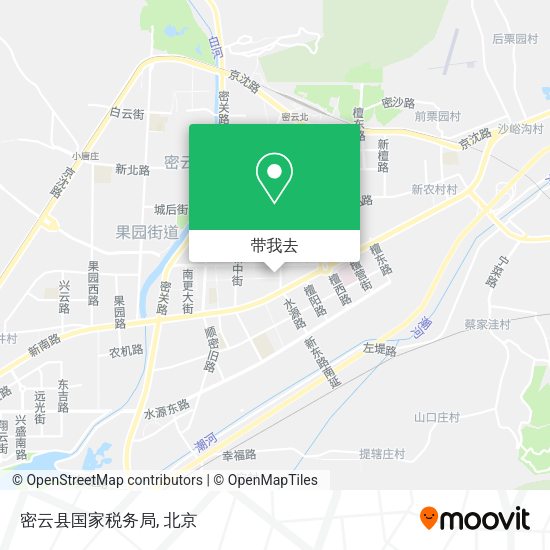 密云县国家税务局地图