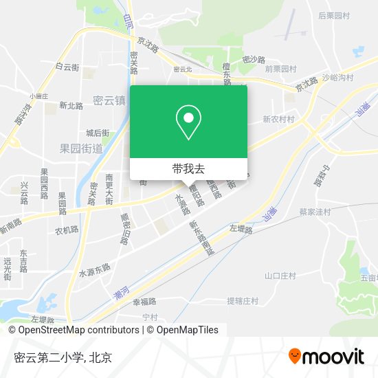 密云第二小学地图