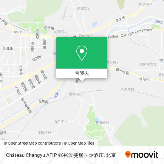 Château Changyu AFIP 张裕爱斐堡国际酒庄地图