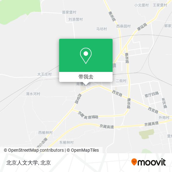 北京人文大学地图