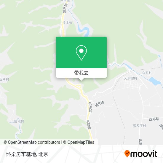 怀柔房车基地地图