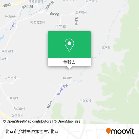 北京市乡村民俗旅游村地图