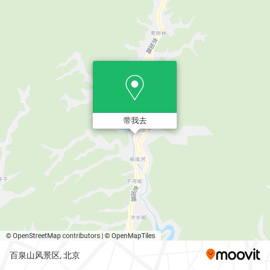 百泉山风景区地图