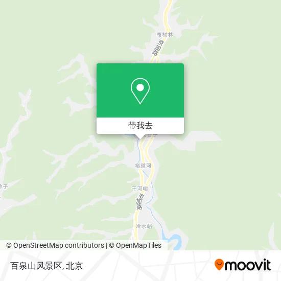 百泉山风景区地图