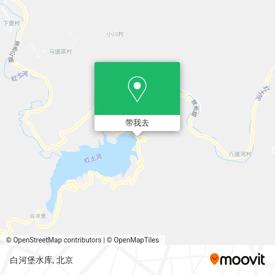 白河堡水库地图