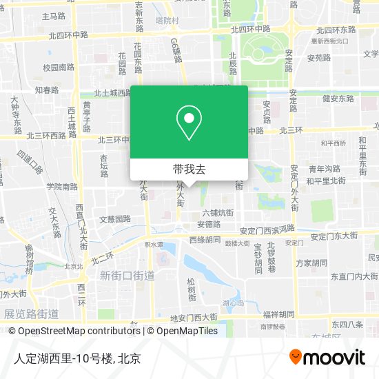 人定湖西里-10号楼地图