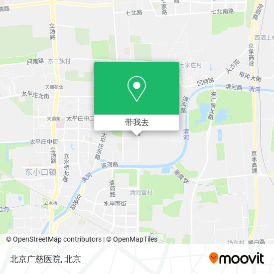 北京广慈医院地图