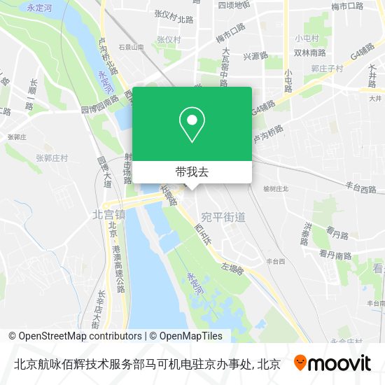 北京航咏佰辉技术服务部马可机电驻京办事处地图