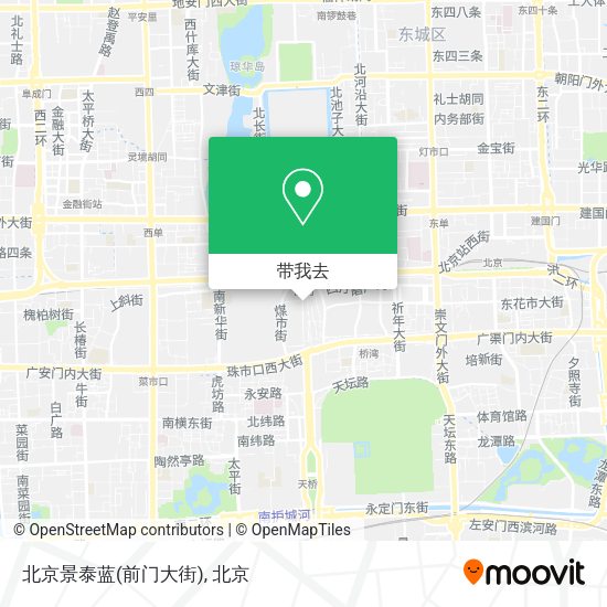 北京景泰蓝(前门大街)地图