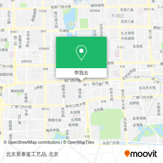 北京景泰蓝工艺品地图