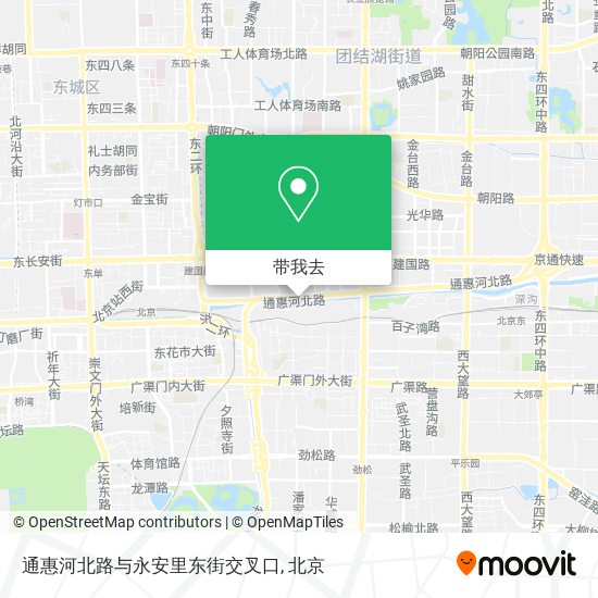 通惠河北路与永安里东街交叉口地图