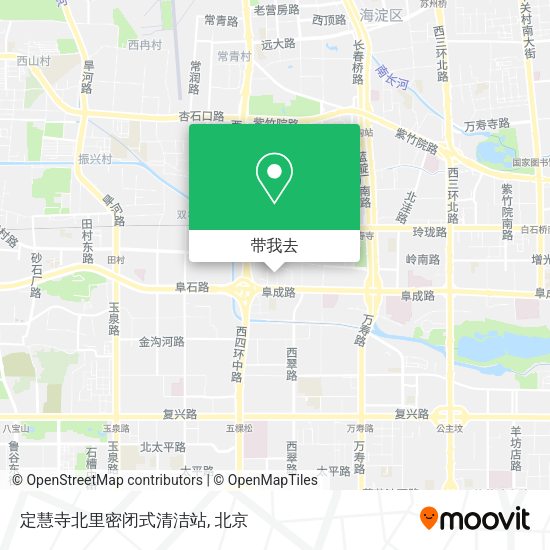 定慧寺北里密闭式清洁站地图