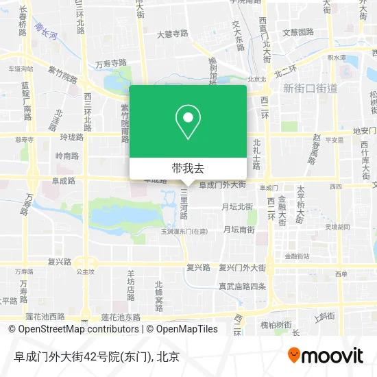 阜成门外大街42号院(东门)地图