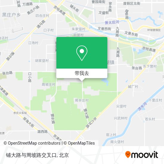 铺大路与周坡路交叉口地图