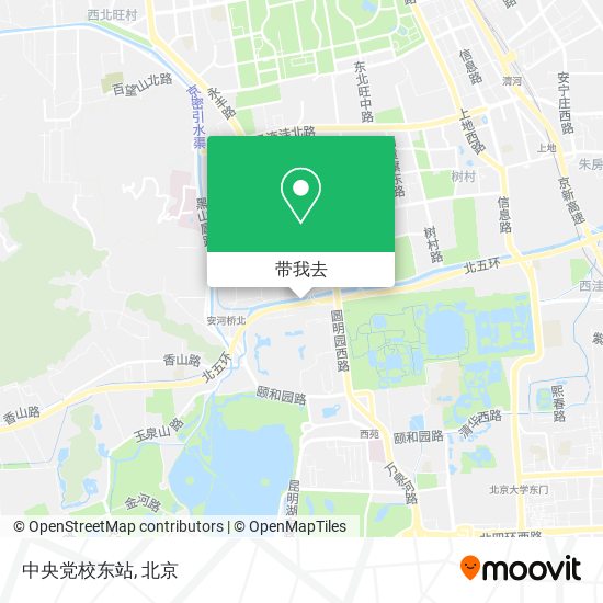 中央党校东站地图