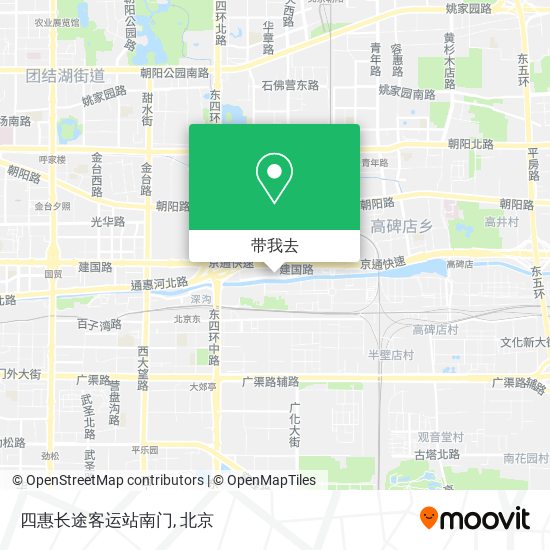 四惠长途客运站南门地图