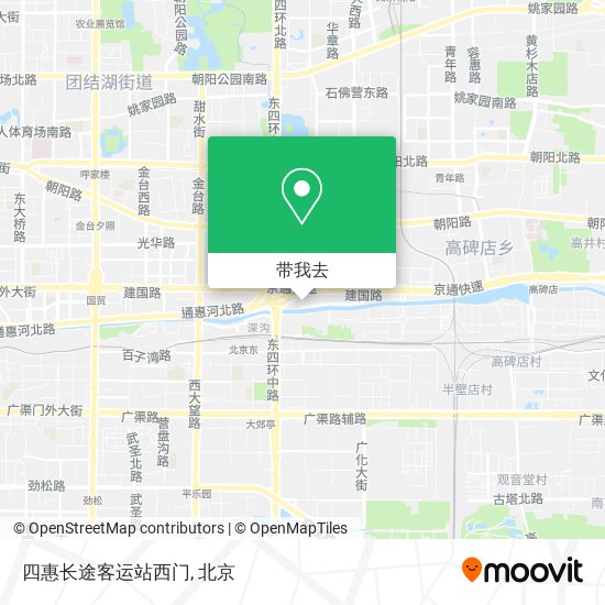四惠长途客运站西门地图