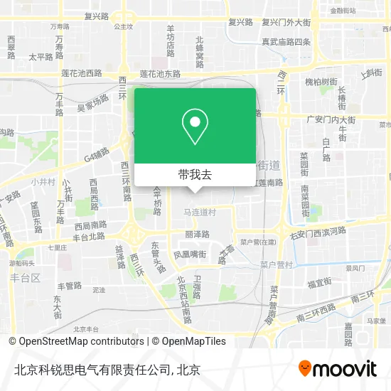 北京科锐思电气有限责任公司地图