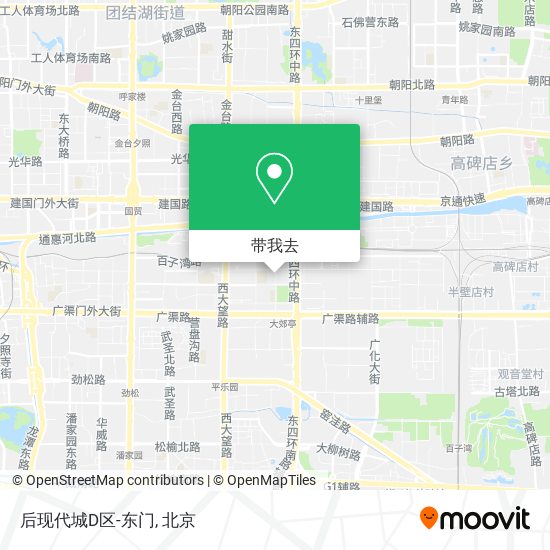 后现代城D区-东门地图