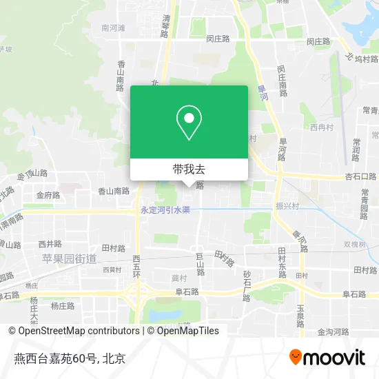 燕西台嘉苑60号地图