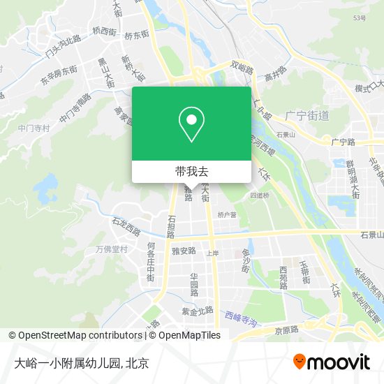 大峪一小附属幼儿园地图