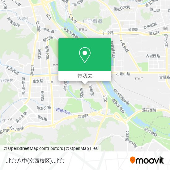 北京八中(京西校区)地图
