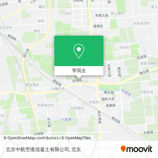 北京中航空港混凝土有限公司地图
