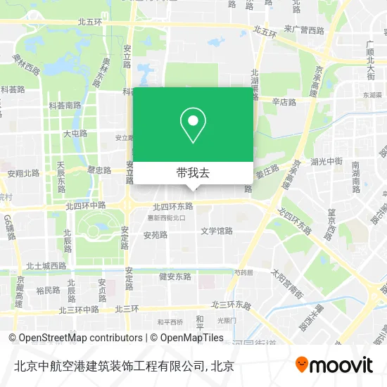 北京中航空港建筑装饰工程有限公司地图